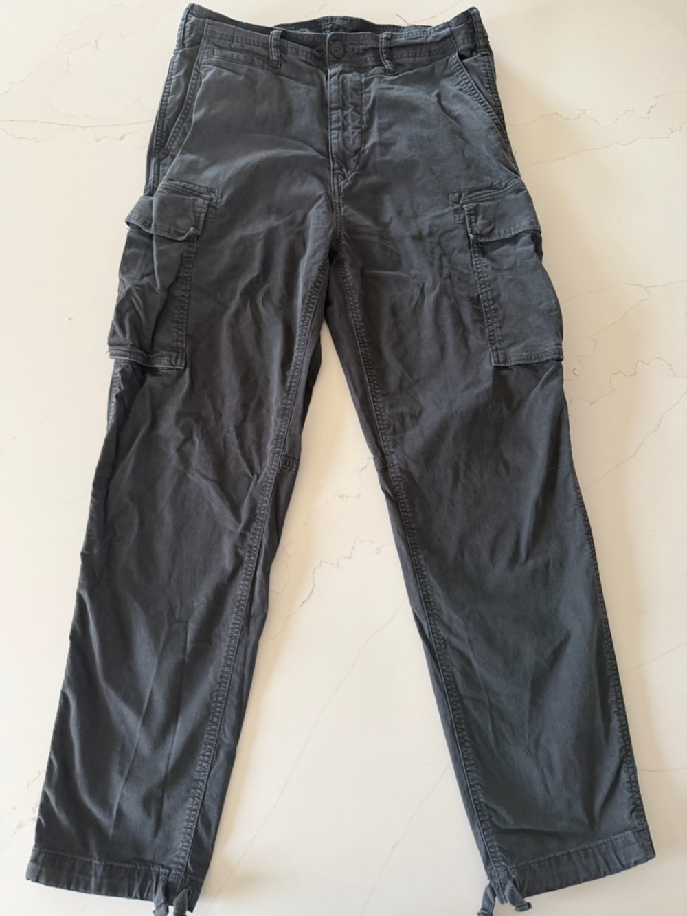 American Eagle Outfitters Men's Charcoal Cargo Pants